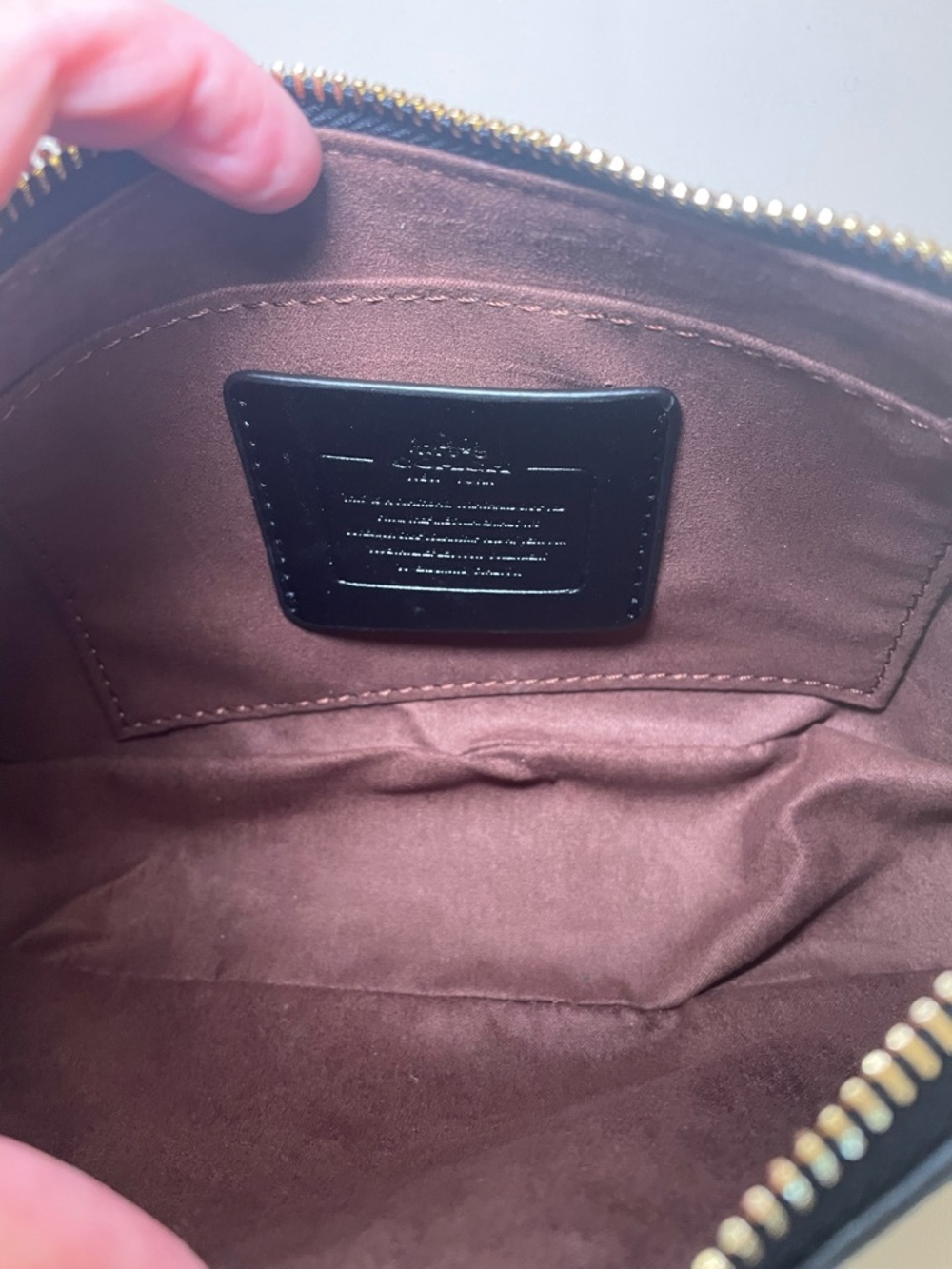 Coach Teri Brown Signature Canvas Shoulder Bag - Picture 8 of 8